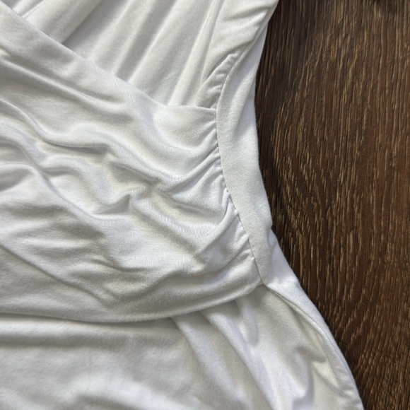 Alexis Soli Peplum Twist Cross T-shirt Tee Top S - Picture 4 of 7